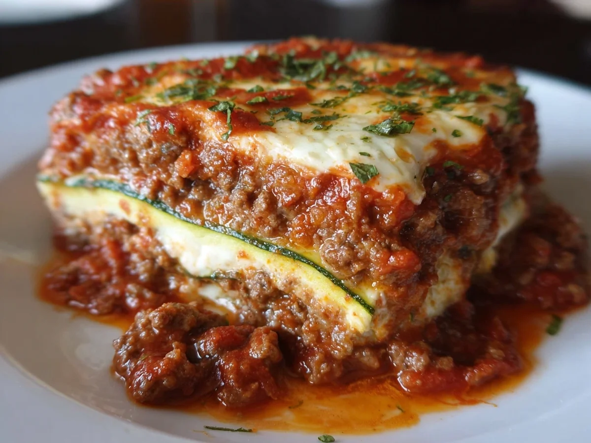 High Protein Keto Zucchini Lasagna: Healthy Dinner - Featured Image