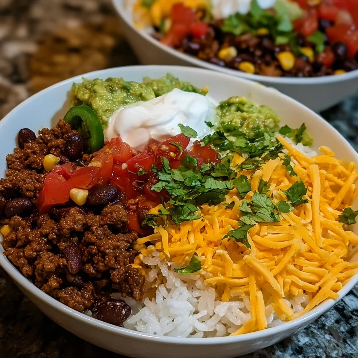 High Protein Taco Rice Bowls