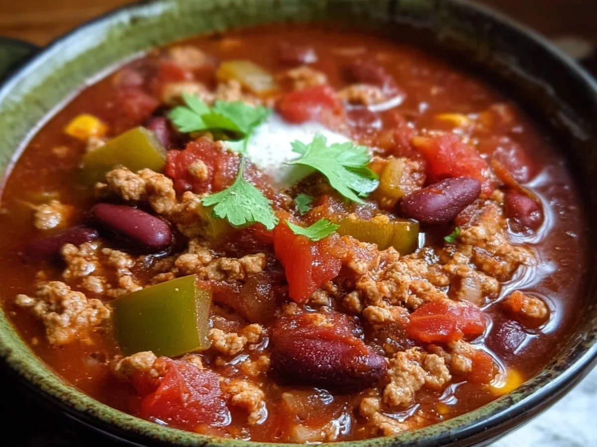 High Protein Turkey Chili Recipe - Featured Image