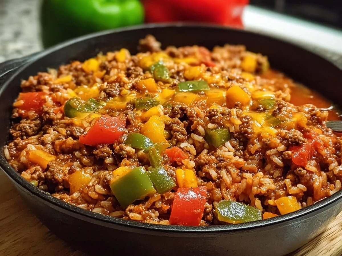 High Protein Unstuffed Peppers | One-Pan Meal Prep - Featured Image