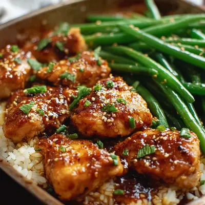 Honey Garlic Chicken & Green Beans