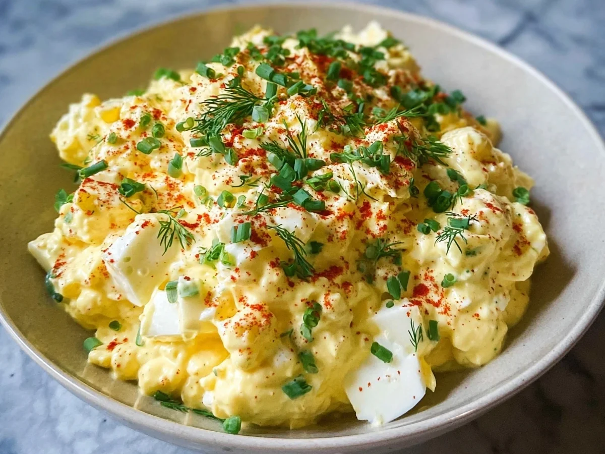 Keto Creamy Deviled Egg Salad: Easy Low-Carb Recipe - Featured Image