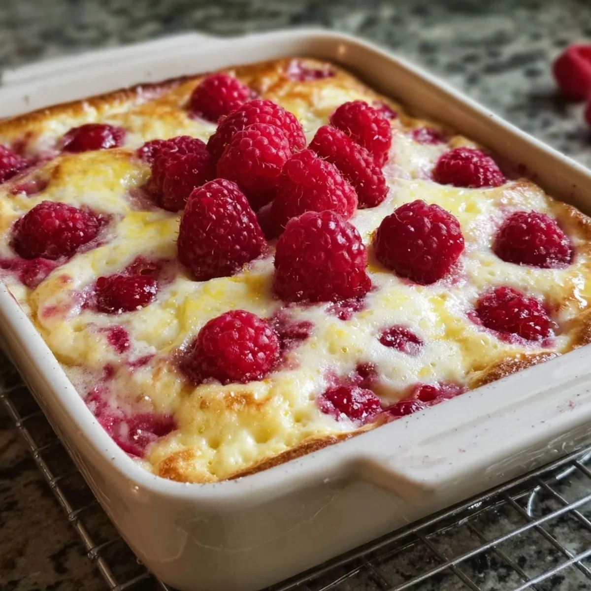 Lemon Raspberry Cottage Cheese Bake: Decadent & Easy