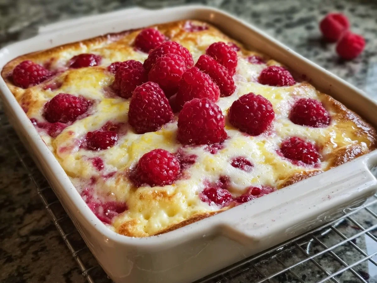 Lemon Raspberry Cottage Cheese Bake: Decadent & Easy - Featured Image