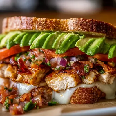 Loaded Chicken Avocado Sandwich: Protein-Packed Meal