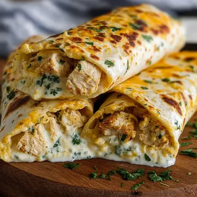 Low Carb Cheesy Garlic Chicken Wraps | Quick Keto Meal