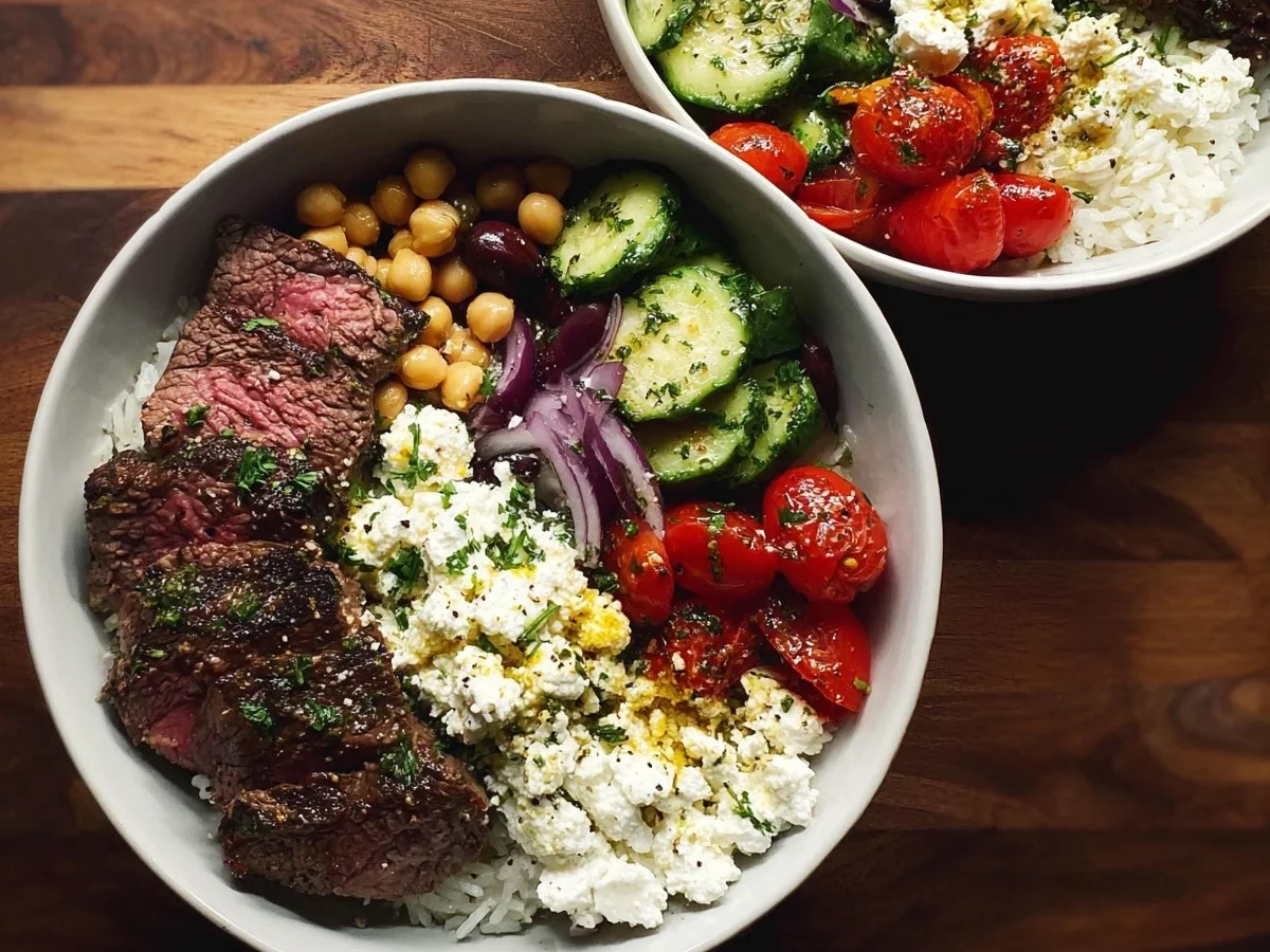 Mediterranean Steak Bowls: High-Protein Dinner - Featured Image