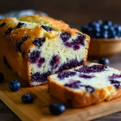 Moist Cottage Cheese Blueberry Bread
