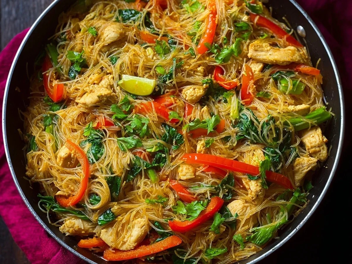 One-Pot High Protein Chicken Vermicelli Noodles - Featured Image