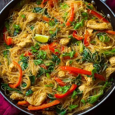 One-Pot High Protein Chicken Vermicelli Noodles