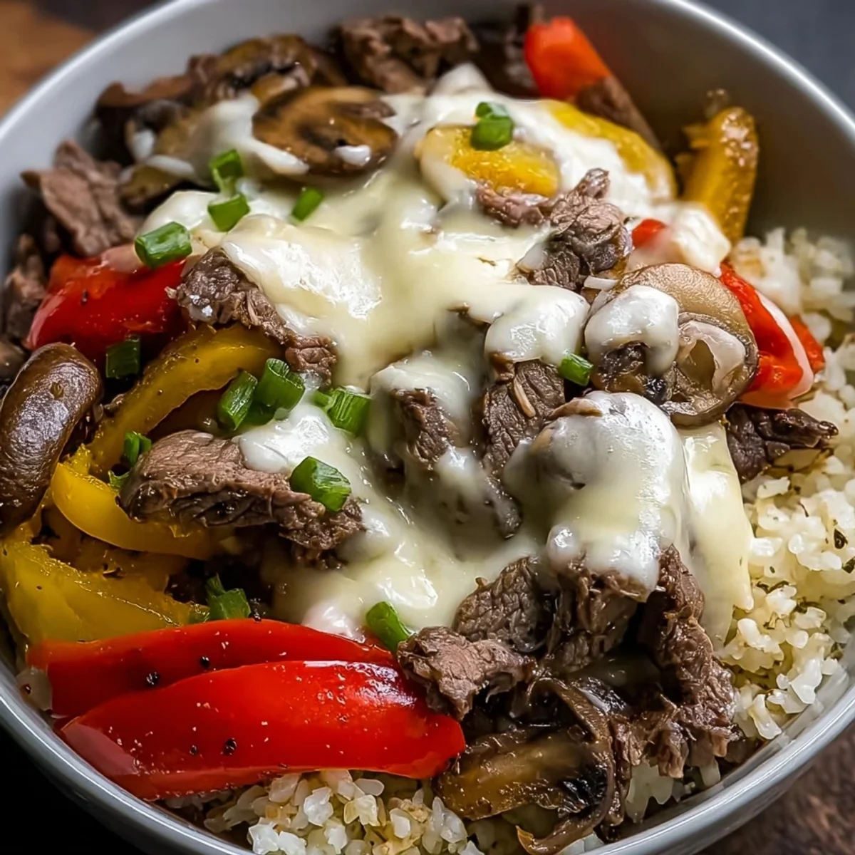 Philly Cheesesteak Bowls: Easy Meal Prep Delight