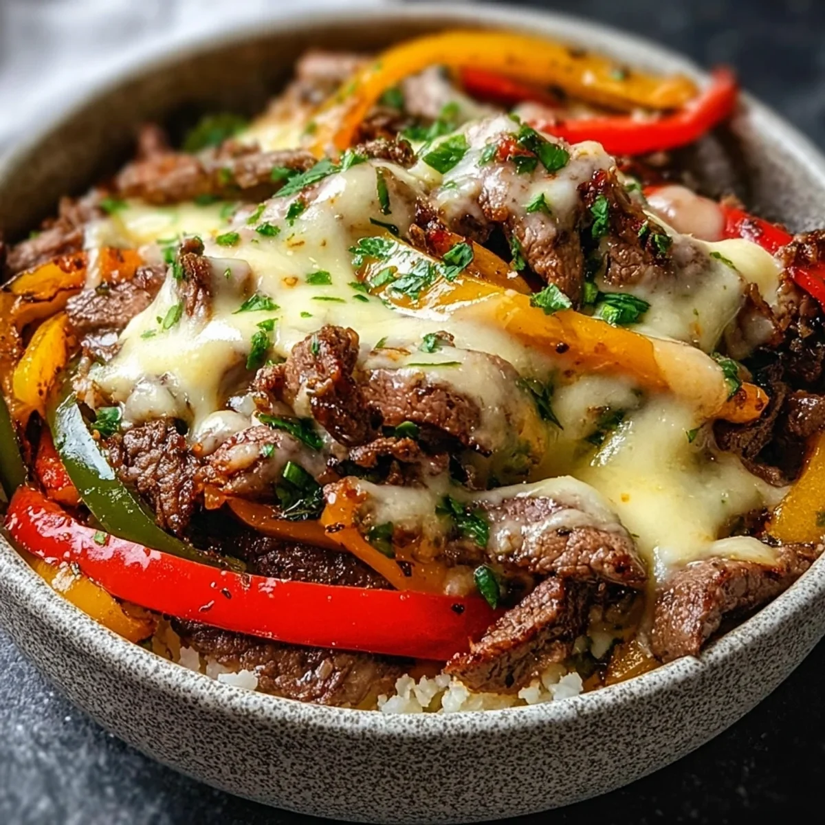 Philly Cheesesteak Bowls - Low Carb & 30 Mins