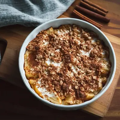 Protein Apple Cinnamon Cottage Cheese Bake