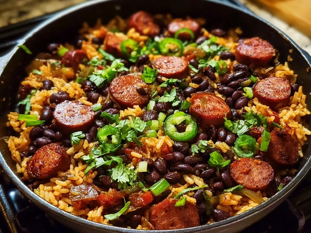 Protein Black Beans & Rice with Turkey Sausage - Featured Image