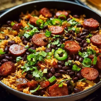 Protein Black Beans & Rice with Turkey Sausage