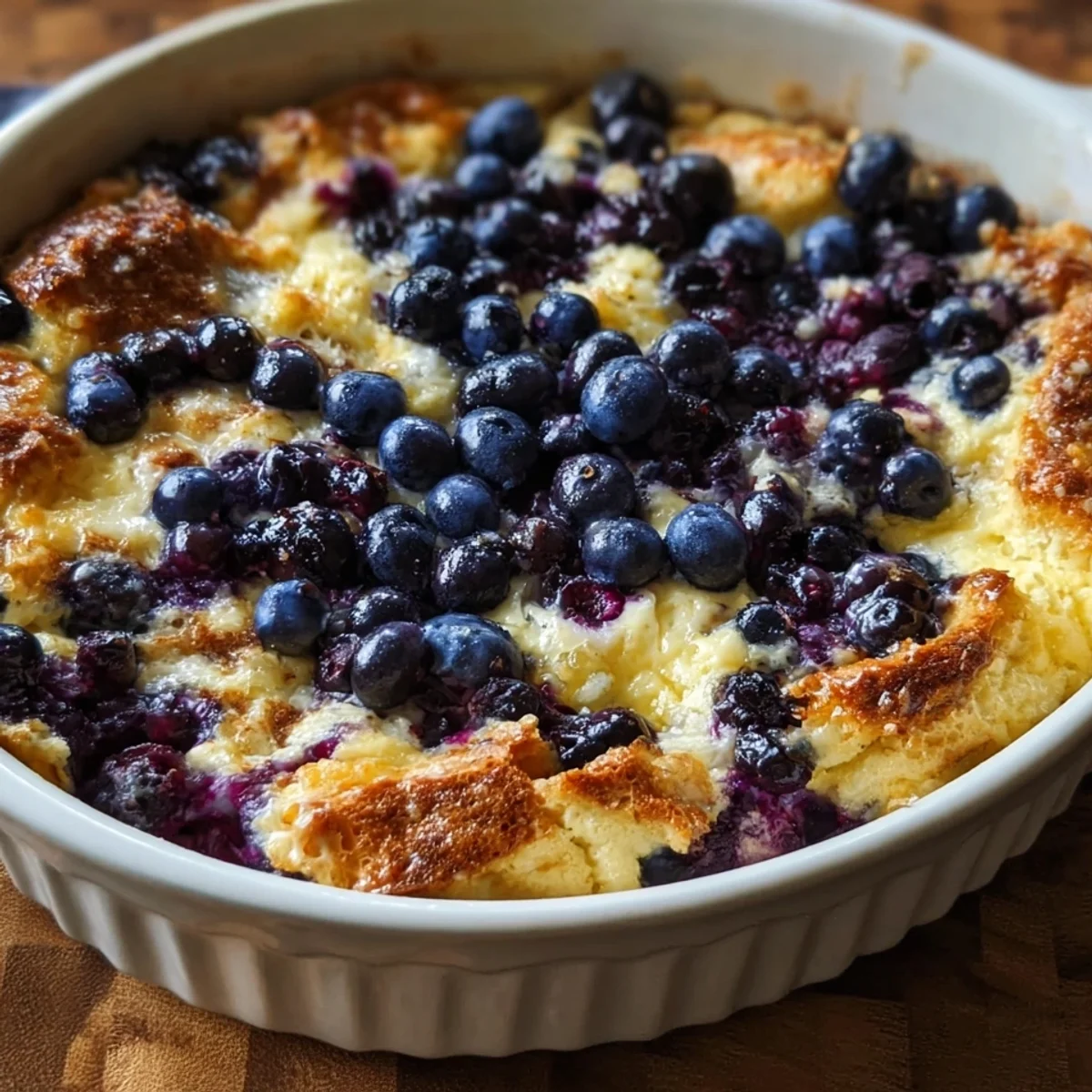 Protein-Packed Blueberry Cottage Cheese Breakfast Bake