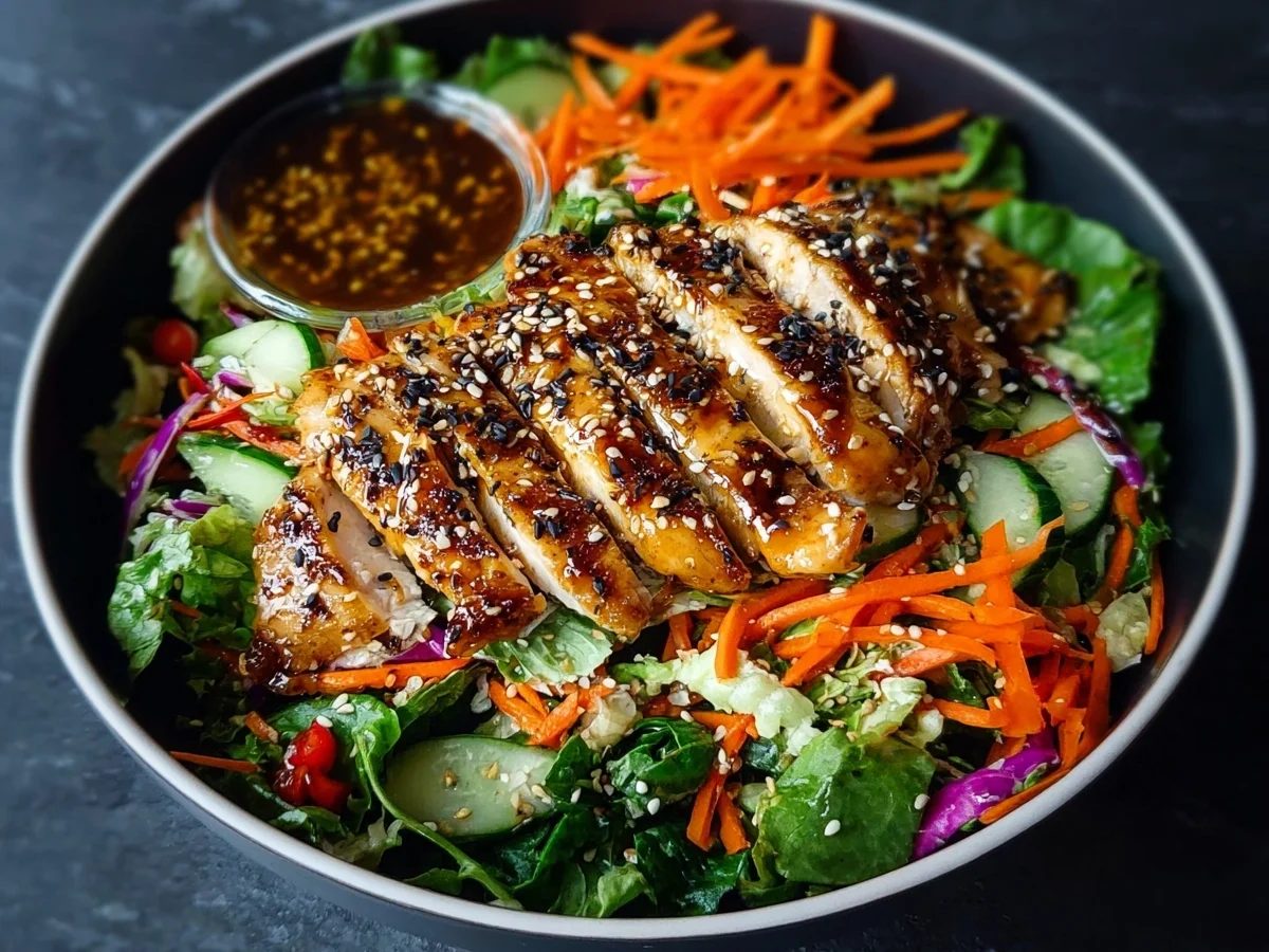 Quick Asian Sesame Chicken Salad: High-Protein Meal - Featured Image