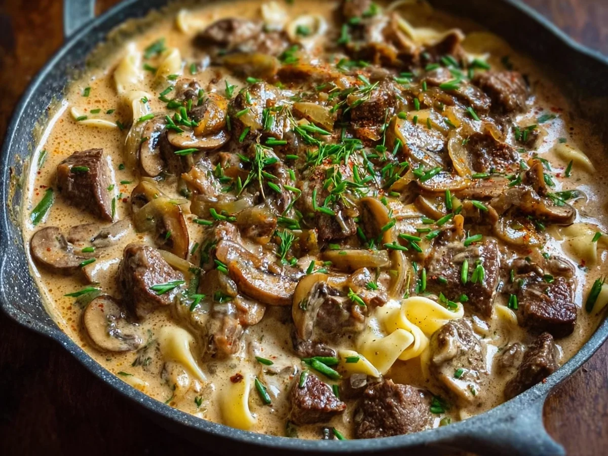 Quick Gordon Ramsay Beef Stroganoff Dinner - Featured Image