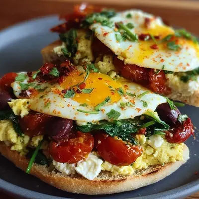 Quick Mediterranean Breakfast Sandwich | Nutritious Start
