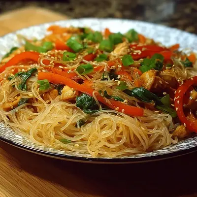 Quick Rice Noodle Stir-Fry: Protein Packed & Meal Prep Ready