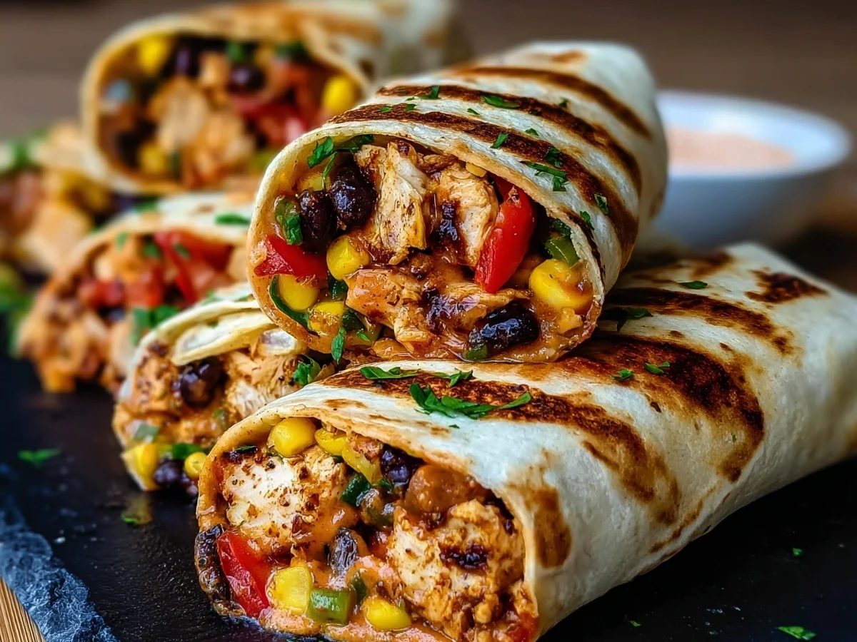 Quick Southwest Chicken Wraps in 20 Minutes - Featured Image