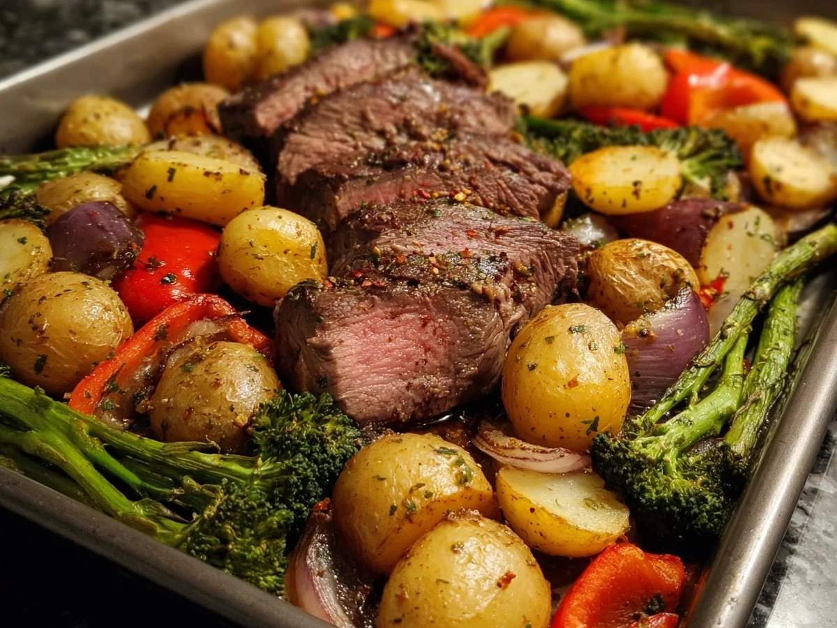 Sheet Pan Steak & Veggies: Quick One-Pan Dinner - Featured Image