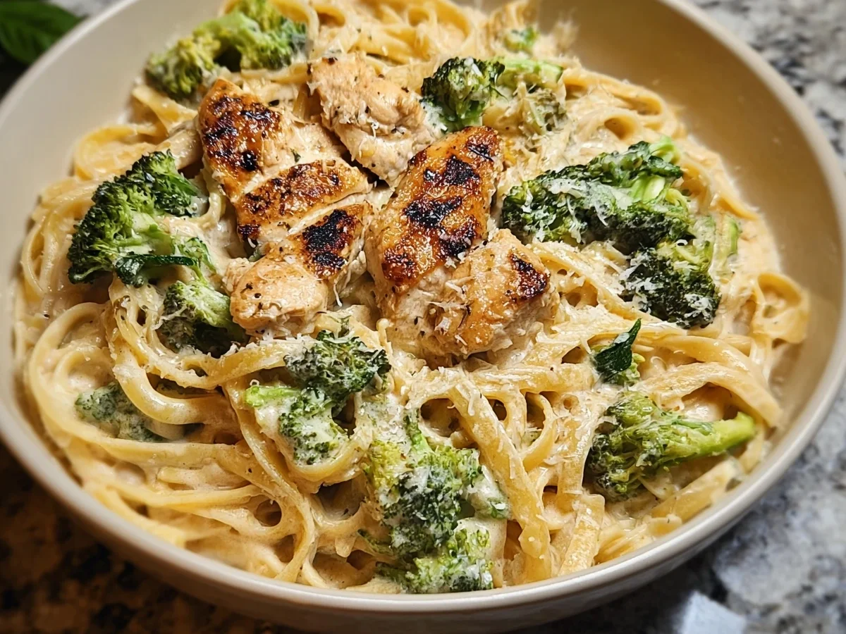 Skinny Chicken Broccoli Alfredo: Low-Calorie Comfort - Featured Image