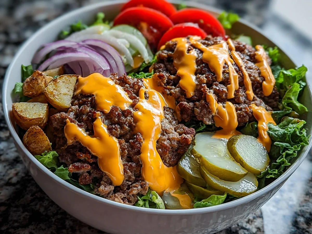 Smash Burger Bowl: High Protein, Low Carb Recipe - Featured Image