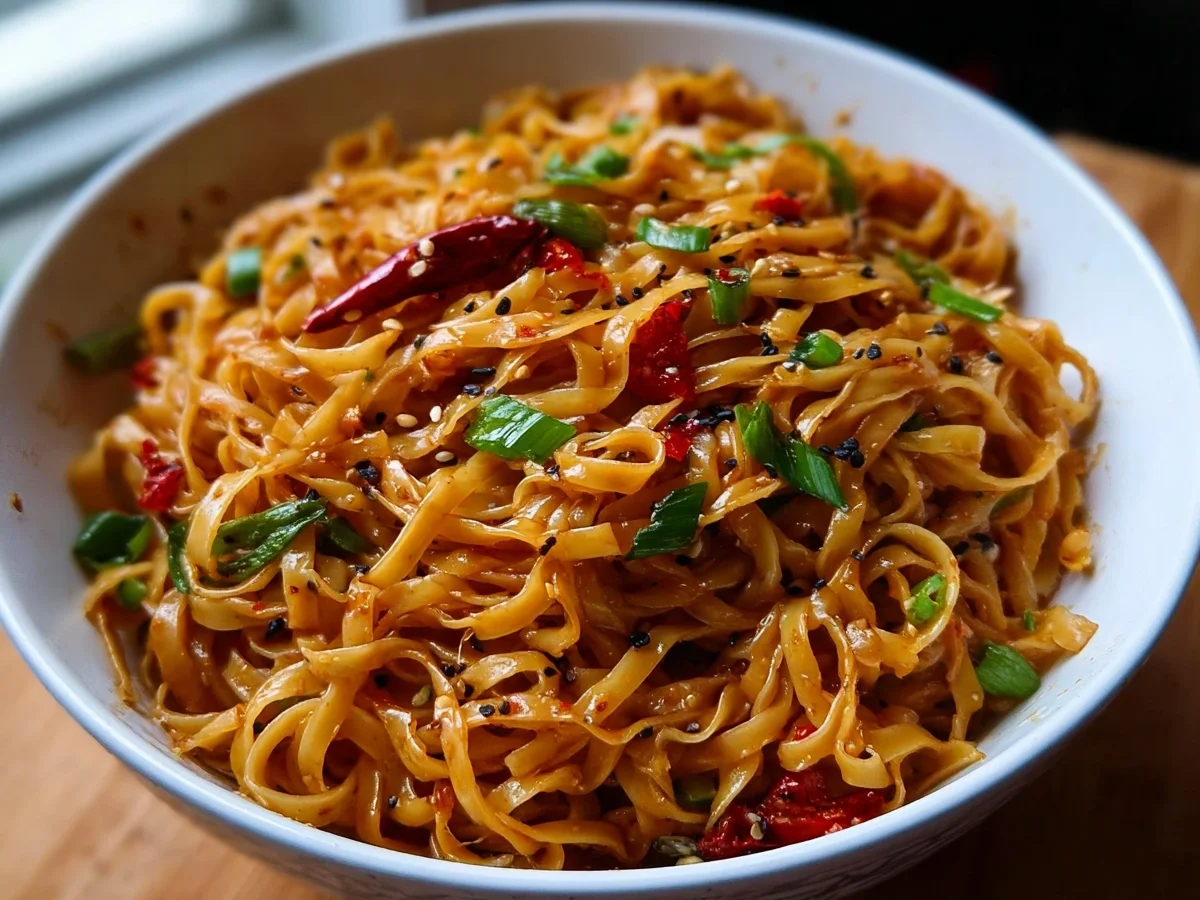 Spicy Chili Garlic Noodles: Quick & Flavorful Dinner - Featured Image