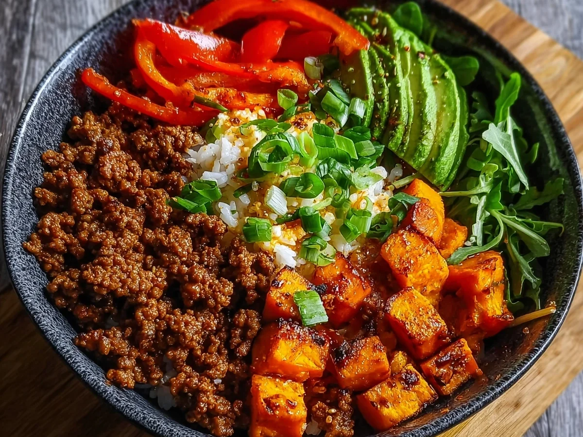 Spicy Ground Beef Hot Honey Bowl: Easy Meal Prep - Featured Image