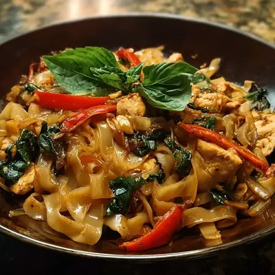 Spicy High Protein Drunken Noodles Recipe