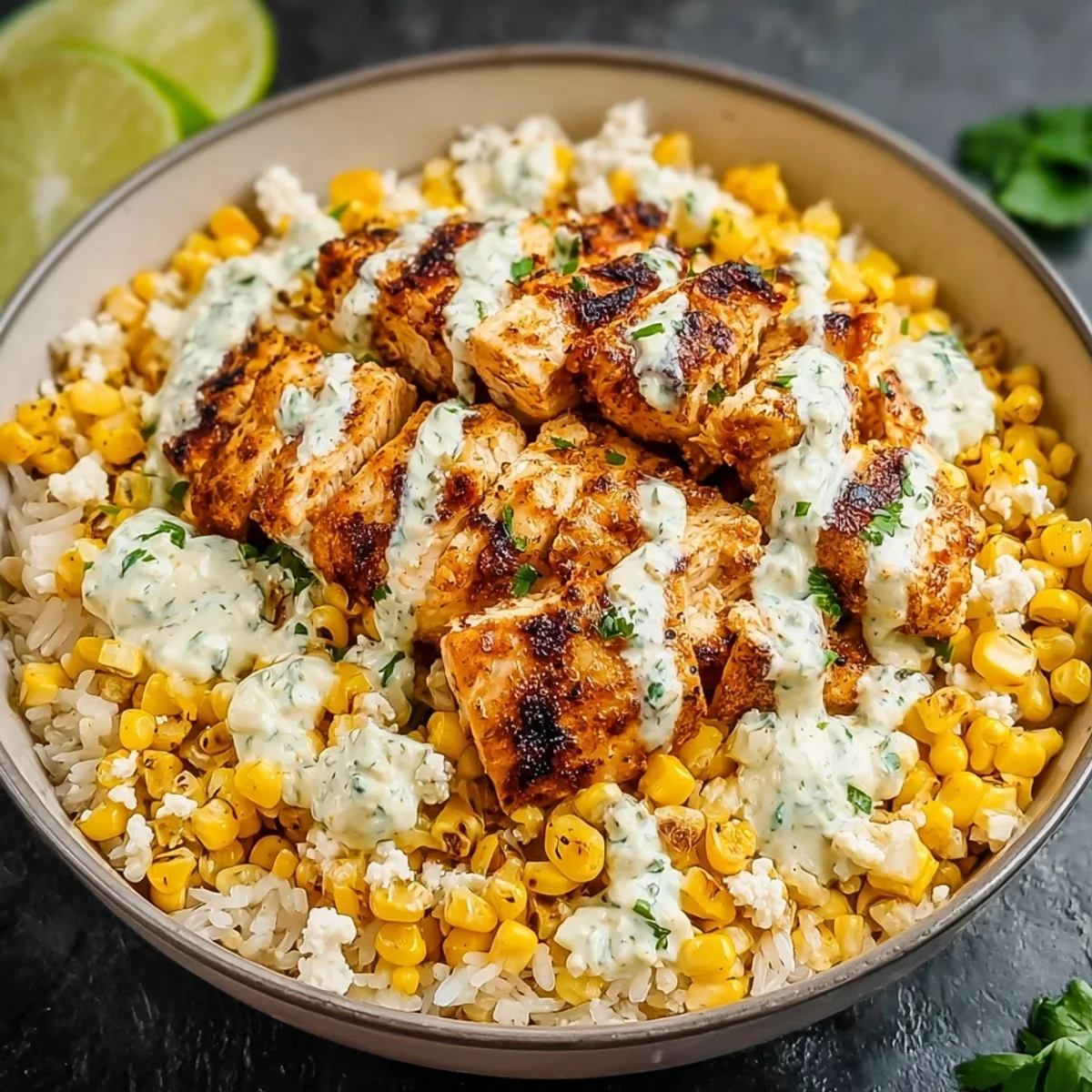 Street Corn Chicken Bowl: High Protein, Quick Meal