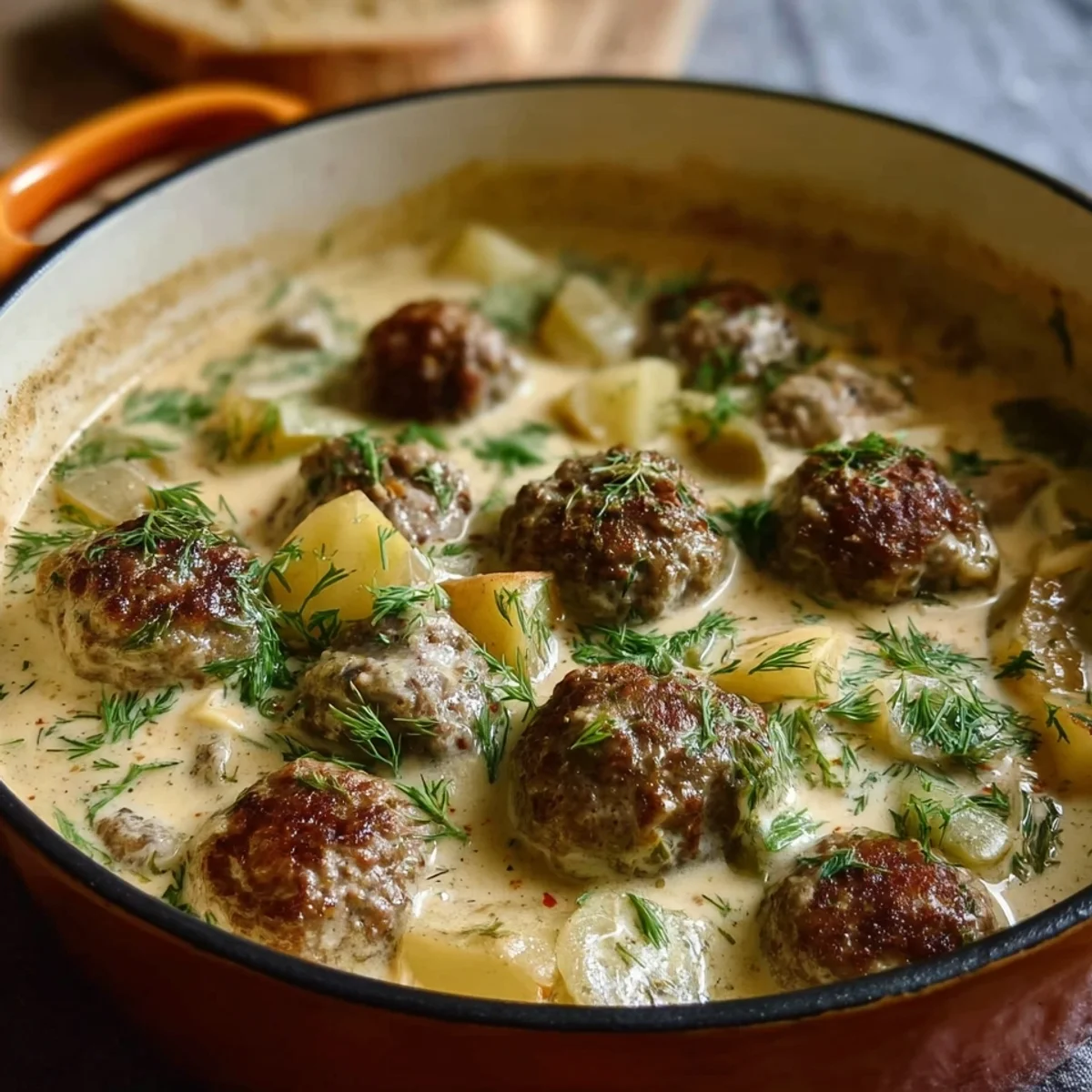 Swedish Meatball Soup: Creamy One-Pot Dinner
