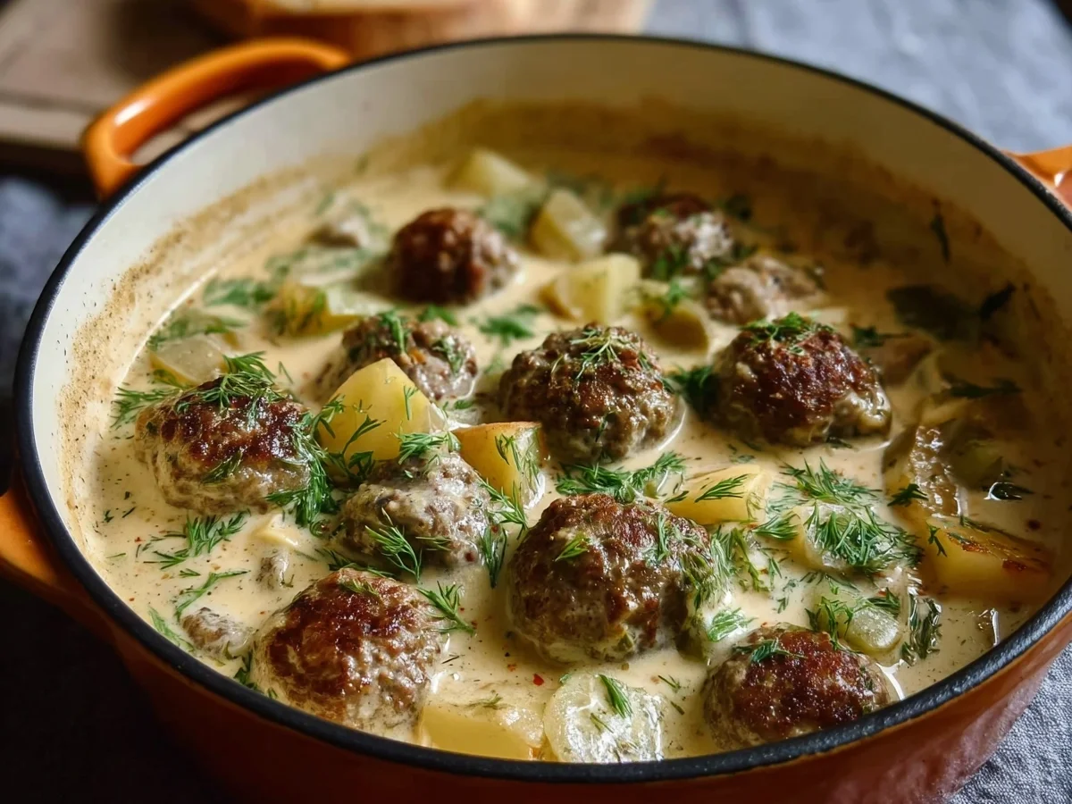 Swedish Meatball Soup: Creamy One-Pot Dinner - Featured Image