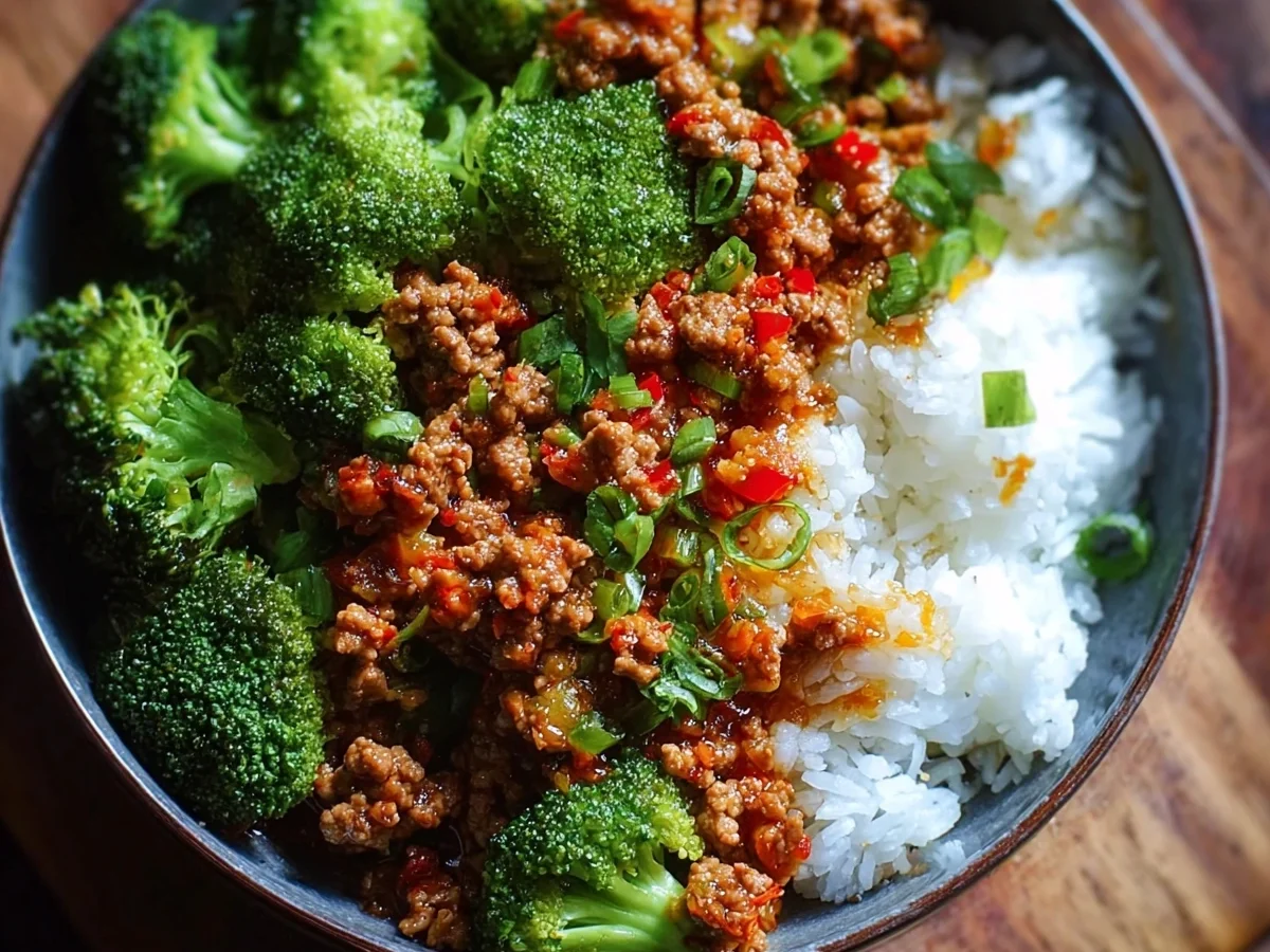 Sweet & Spicy Turkey Broccoli Dinner Bowls - Featured Image