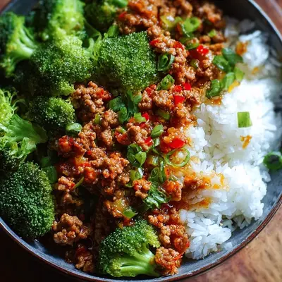 Sweet & Spicy Turkey Broccoli Dinner Bowls